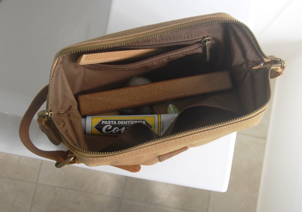 Waxed Canvas Toiletry Bag
