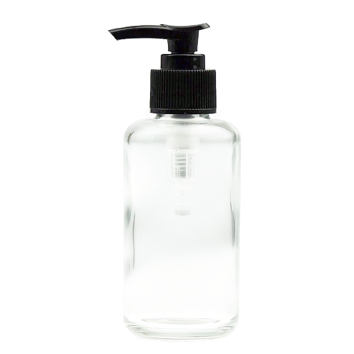 Download Clear Glass Round Bottle Lotion Pump 100ml