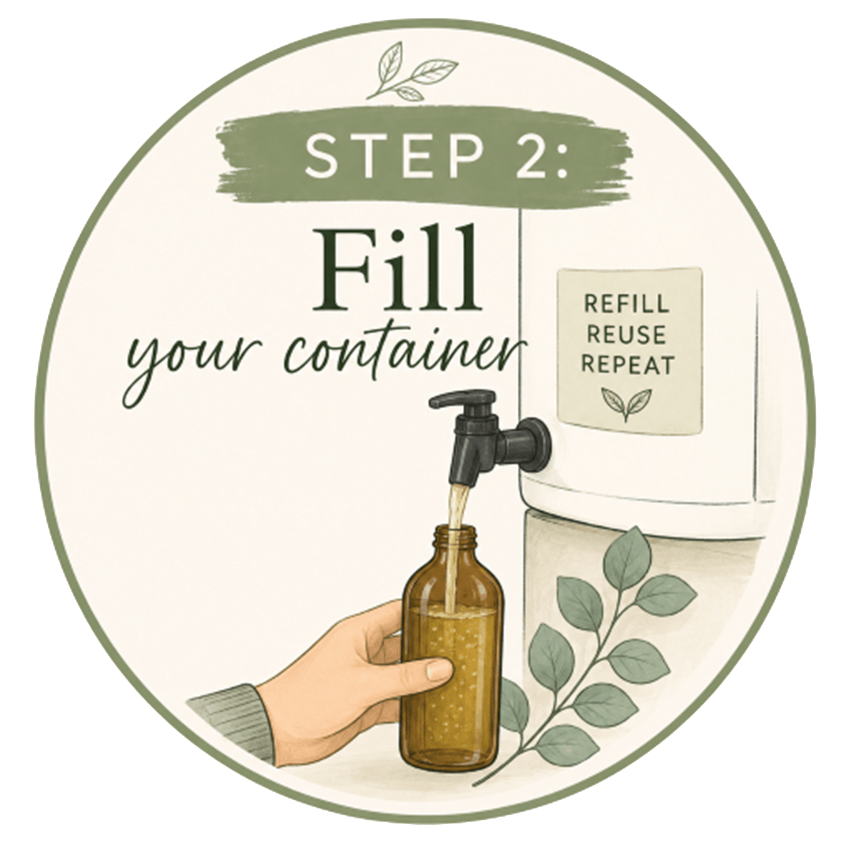 Step 2: Fill your container