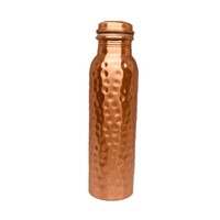 Hammered Copper Water Bottle Matte
