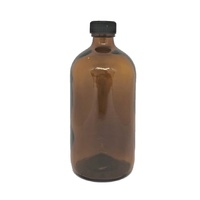 Amber Glass Bottle 450ml Cap