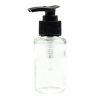 Clear Glass Round Bottle Lotion Pump 50ml
