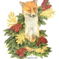 Plantable Card Christmas Fox