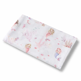 Organic Cotton Muslin Wrap Mermaid