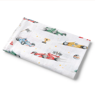 Organic Cotton Muslin Wrap Little Racers