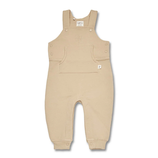 Organic Cotton Snuggle Overalls Pebble