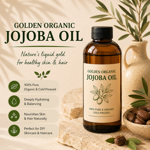 Organic Golden Jojoba Oil Refill