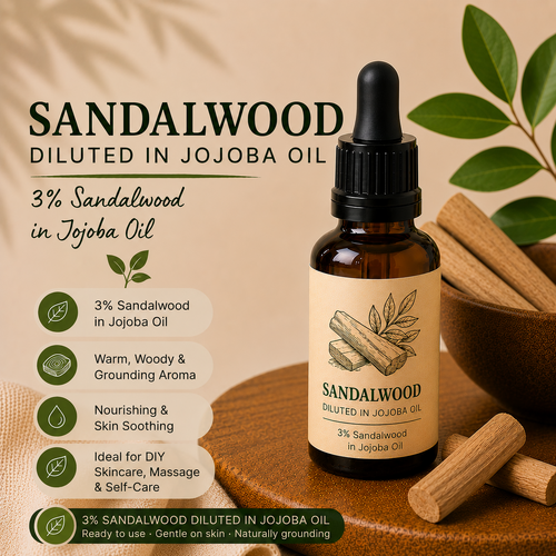 Sandalwood Oil 3% Dilution in Jojoba Oil Refill