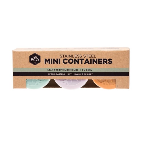 Stainless Steel Containers Mini Pastel