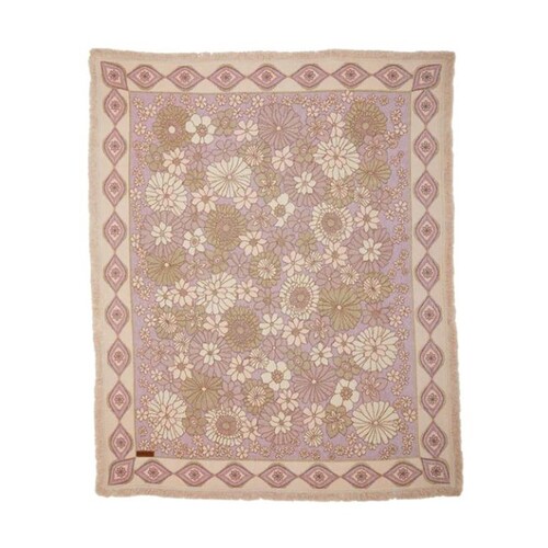 Woven Throw Rug Blush