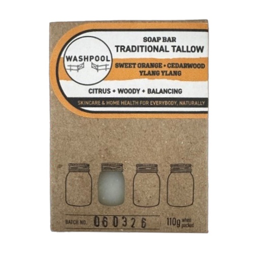 T3 Pastured Tallow Soap Bar Sweet Orange, Cedarwood, Ylang Ylang & Lime