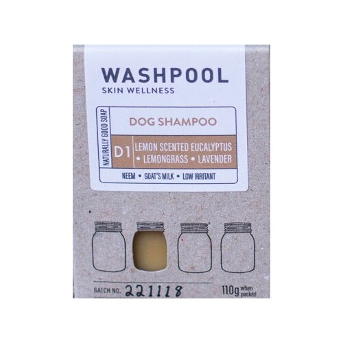 D1 Dog Shampoo Soap Bar Lemon Scented Eucalyptus, Lemongrass & Lavender