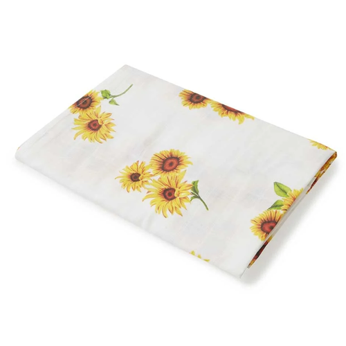 Organic Cotton Muslin Wrap Sunflower