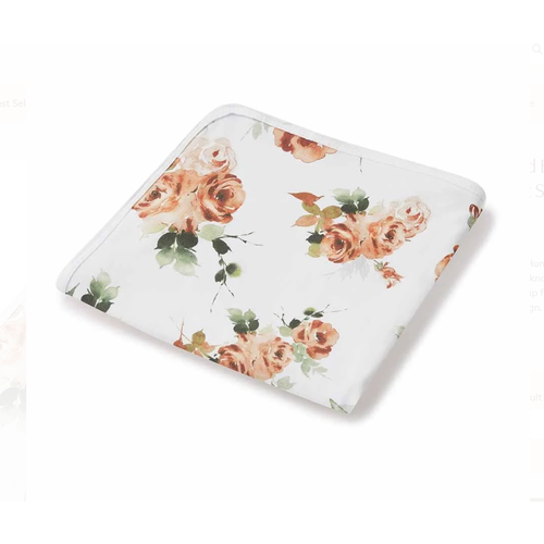 Organic Jersey Wrap Set Rosebud