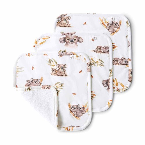 Organic Wash Cloths Koala