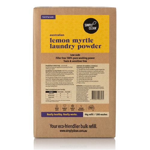 Laundry Powder Lemon Myrtle 4KG
