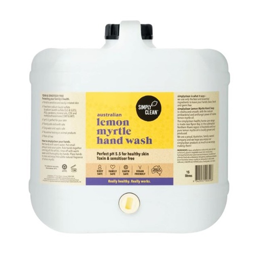 Lemon Myrtle Hand Wash Bulk Drum 15L