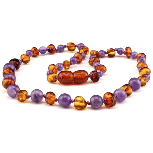 Amber Child's Necklace - Cosmic Love