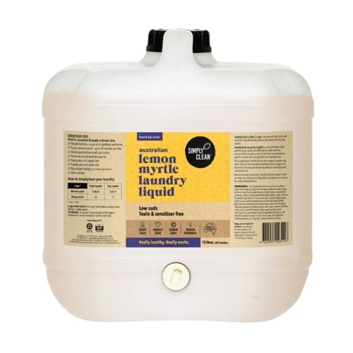 Lemon Myrtle Laundry Liquid Bulk Drum 15L