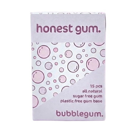 Honest Gum Bubblegum Natural Chewing Gum