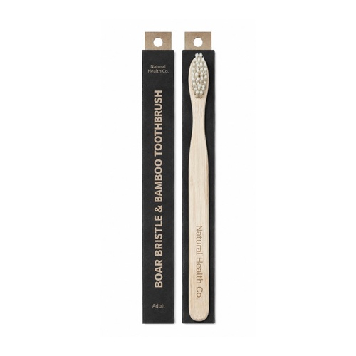 Boar Bristle and Bamboo Toothbrush Adult
