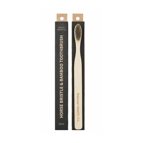 Horse Bristle and Bamboo Toothbrush Adult