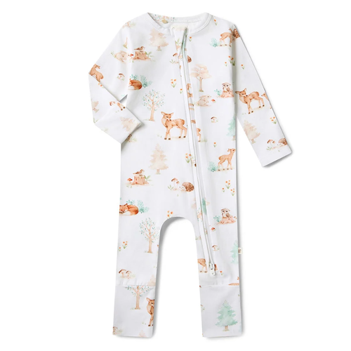 Organic Convertible Romper Size 000 Woodland