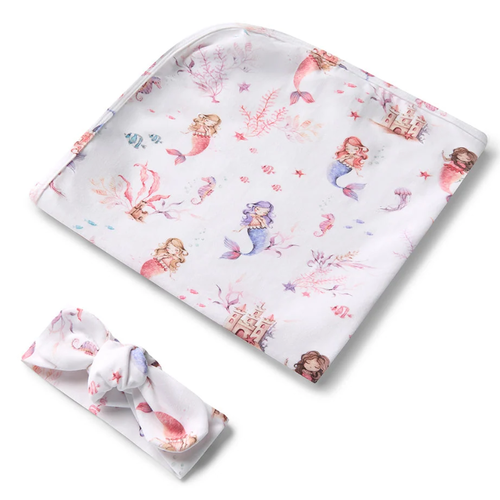 Organic Jersey Wrap Set Mermaid
