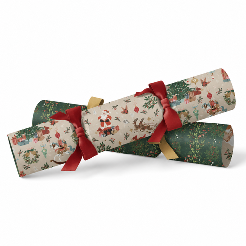 Christmas Cracker Kit DIY 10 Pack Jolly Santa