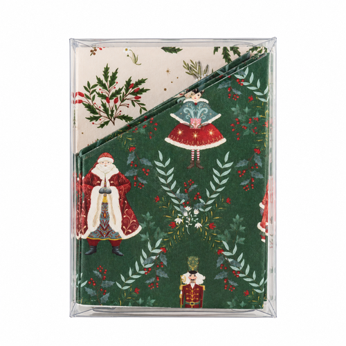Christmas Paper Crown Hats 10 Pack Mr & Mrs Claus